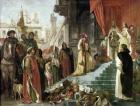 The Return of Columbus, Audience before King Ferdinand and Isabella of Spain, 1839