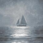 Solo Blue Sea Sailboat