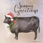 Vintage Christmas Be Merry Cow