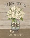 Welcome Friends Mason Jar