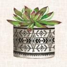 Cactus Mud Cloth Vase I