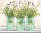 Welcome Glass Jars