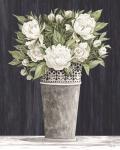 Punched Tin White Floral