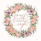 Live by Faith Floral Wreath
