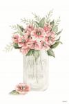 Pink Posies in a Jar