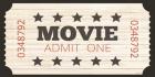 Admit One Movie Ticket