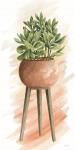 Plant Stand Pot of Flowers I