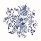 Blue & White Flowers II