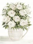 Peonies on White I