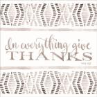 In Everything Give Thanks