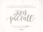 Jesus Paid It All