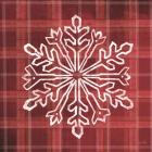 Red Plaid Snowflakes