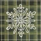 Green Plaid Snowflakes