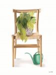 Plant Lover Wicker Chair