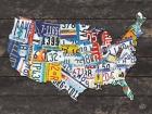 USA License Plate Map C