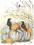 Crows in the Pumpkin Patch