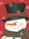 Holly & Red Plaid Snowman