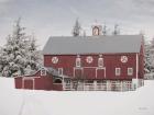 Red Barn in the Pines