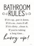 Bathroom Rules