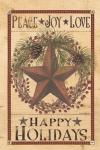 Happy Holiday Barn Star I