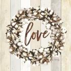 Love Cotton Wreath