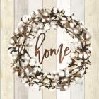 Home Cotton Wreath