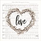 Old Rugged Heart Love Wreath