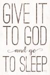 Give it to God