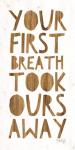 Your First Breath Took Ours Away