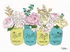 Floral Canning Jars