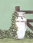 Milk Can With Cascading Flowers