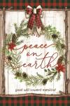 Peace on Earth Buffalo Plaid