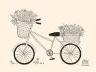 Spring Flower Bike Sketch