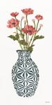 Tile Vase with Bouquet I