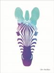 Violet and Teal Zebra