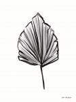 Black Watercolor Leaf