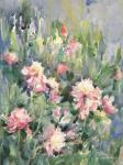 Watercolor Garden of Roses