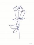 One Line Flower I