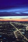 Aerial Night View of Chicago, Illinois, USA