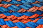 Pattern of rope on cruise ship, Nile River, Egypt