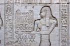 Queen Cleopatra and Stone Carved Hieroglyphics, Egypt