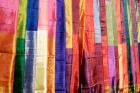 Colorful Silk Scarves at Edfu Market, Egypt