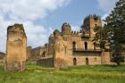 Fasilides' Castle in the fortress-city of Fasil Ghebbi, Gondar, Ethiopia