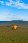 Kenya, Maasai Mara, hot air ballooning at sunrise