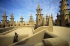 West African Man at Mosque, Mali, West Africa