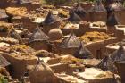 Flat And Conical Roofs, Village of Songo, Dogon Country, Mali, West Africa