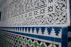 Close up of design on Islamic law courts, Morocco