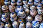 Morocco, Casablanca, market pottery