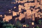 Ait Benhaddou Ksour (Fortified Village) with Pise (Mud Brick) Houses, Morocco