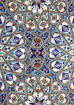 Morocco, Hassan II Mosque mosaic, Islamic tile detail